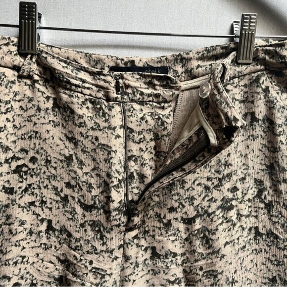 Obakki patterned silk taper relaxed pants Sz 4/ 30" waist - Picture 5 of 11